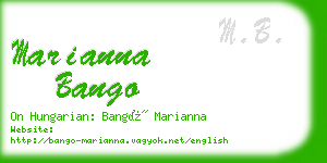 marianna bango business card