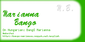 marianna bango business card